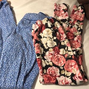 Two pairs leggings from Hollister and Forever 21, both size small
